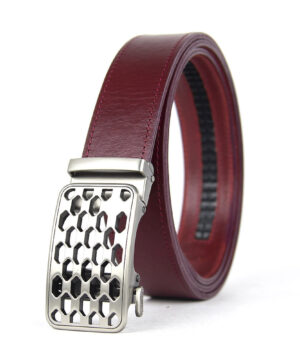 Opasok z pravej kože s automatickou prackou NICKEL CHAIN – Obrázok 3