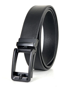 Opasok z pravej kože s automatickou prackou BLACK BELT