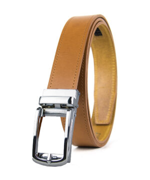 Opasok z pravej kože s automatickou prackou SILVER BELT – Obrázok 5