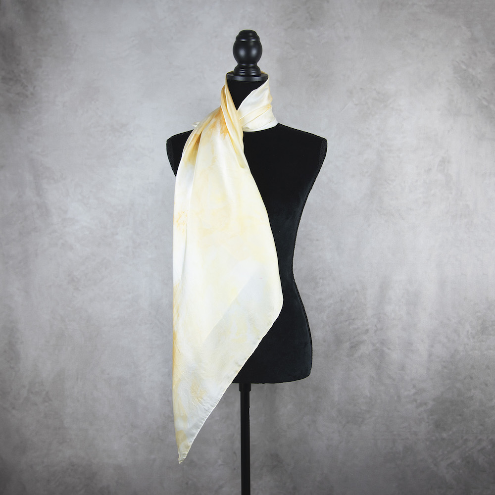 Hodvábna šatka LIMITED_228, Ručná výroba na Slovensku, 90 x 90cm – Obrázok 3