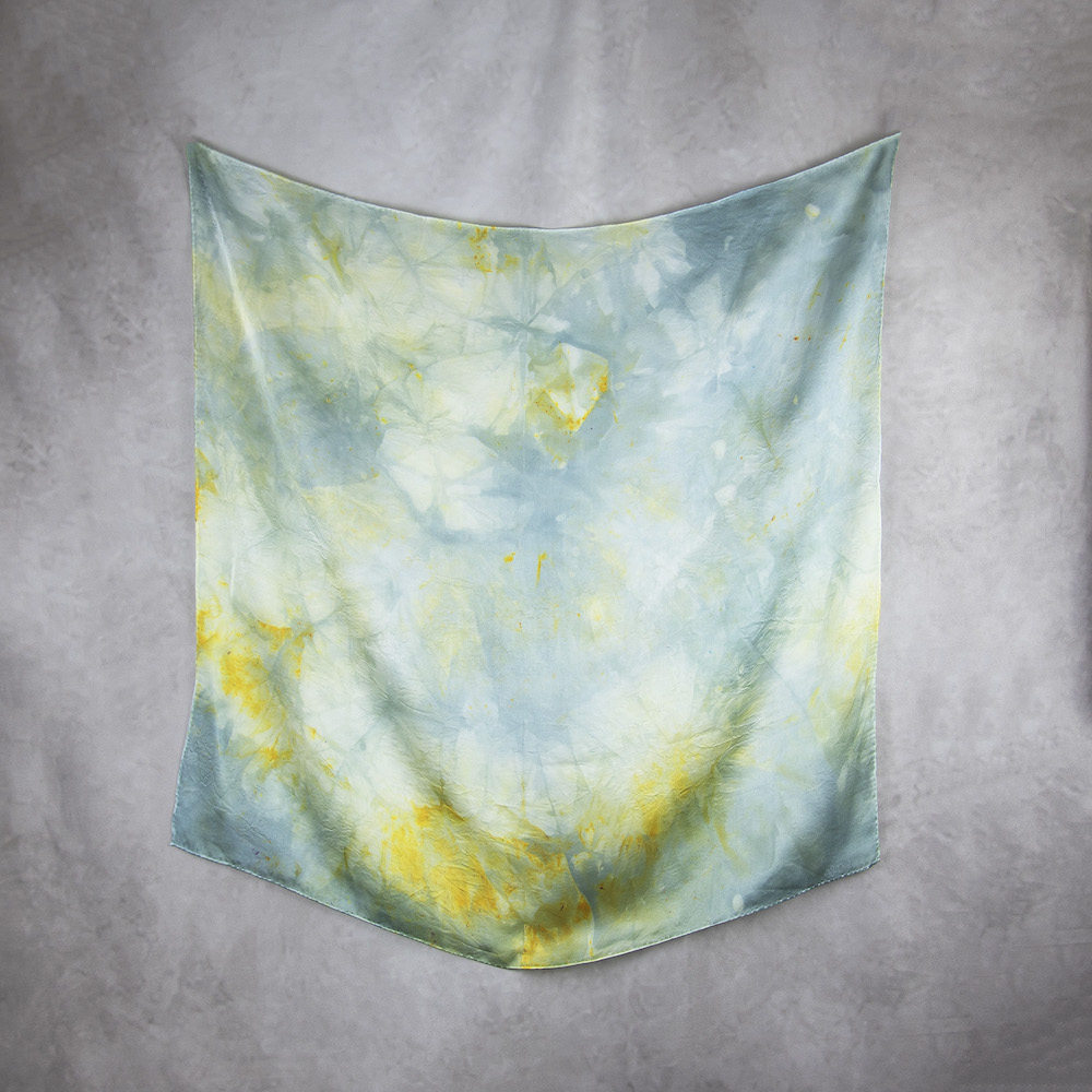 Hodvábna šatka LIMITED_243, Ručná výroba na Slovensku, 90 x 90cm – Obrázok 2