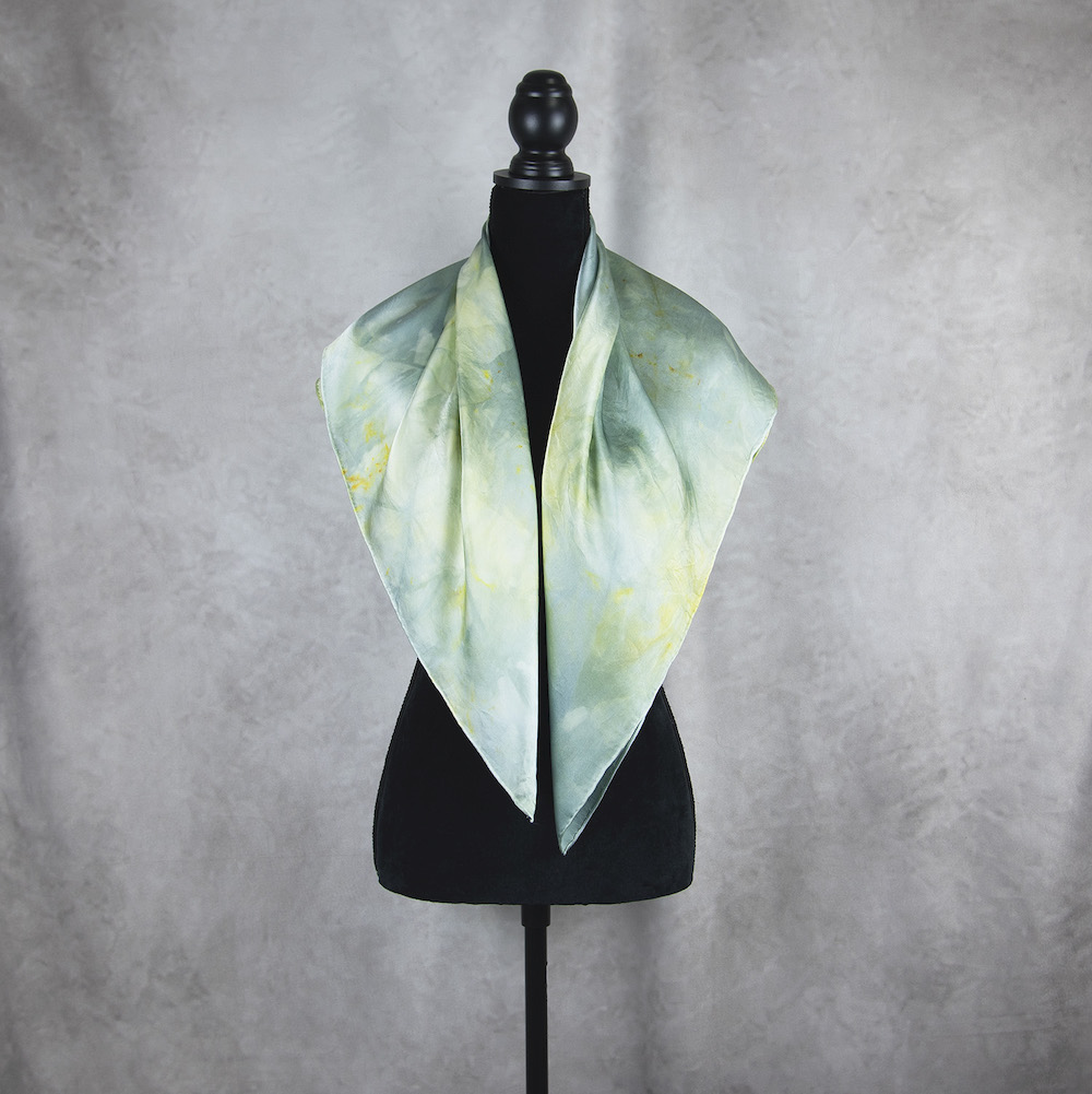 Hodvábna šatka LIMITED_243, Ručná výroba na Slovensku, 90 x 90cm – Obrázok 4