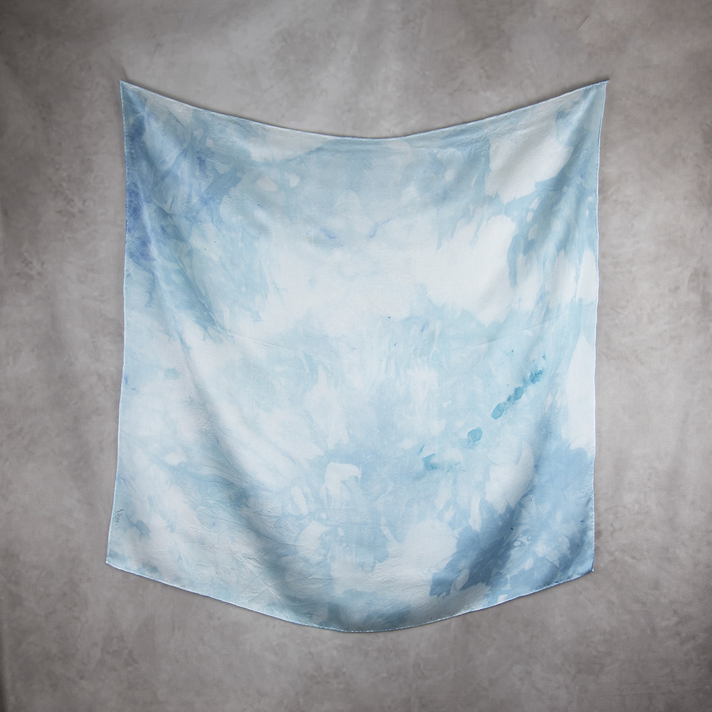 Hodvábna šatka LIMITED_259, Ručná výroba na Slovensku, 90 x 90cm – Obrázok 2