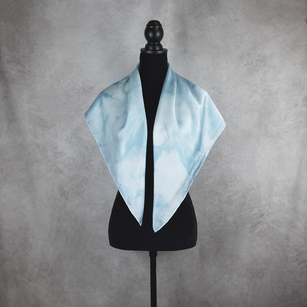 Hodvábna šatka LIMITED_259, Ručná výroba na Slovensku, 90 x 90cm – Obrázok 4