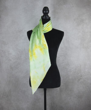 Hodvábna šatka LIMITED_266, Ručná výroba na Slovensku, 90 x 90cm – Obrázok 3