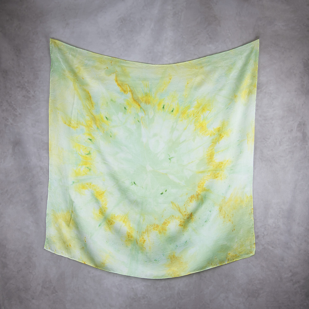 Hodvábna šatka LIMITED_266, Ručná výroba na Slovensku, 90 x 90cm – Obrázok 2