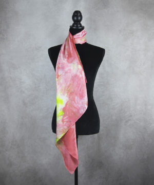 Hodvábna šatka LIMITED_271, Ručná výroba na Slovensku, 90 x 90cm – Obrázok 3