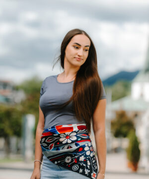 Hodvábna šatka SLOVENSKÁ VLAJKA, 90 x 90cm, Vyrobené na Slovensku – Obrázok 12