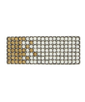 Luxusná kovová pracka SWAROVSKI BROWN, 20mm