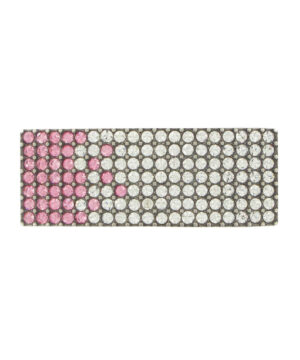 Luxusná kovová pracka SWAROVSKI PINK, 20mm