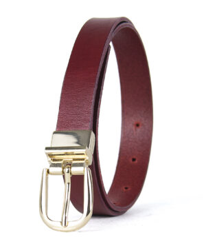 Alternative view of Dámsky kožený opasok NOBLEHIDE GOLD, šírka 2.5cm, Ručná výroba na Slovensku