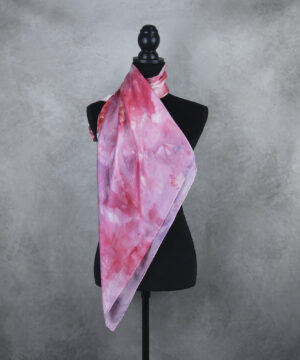 Hodvábna šatka LIMITED_289, Ručná výroba na Slovensku, 90 x 90cm – Obrázok 5