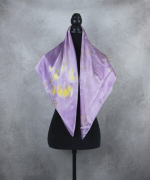 Hodvábna šatka LIMITED_299, Ručná výroba na Slovensku, 90 x 90cm – Obrázok 5
