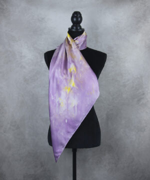 Hodvábna šatka LIMITED_299, Ručná výroba na Slovensku, 90 x 90cm – Obrázok 6
