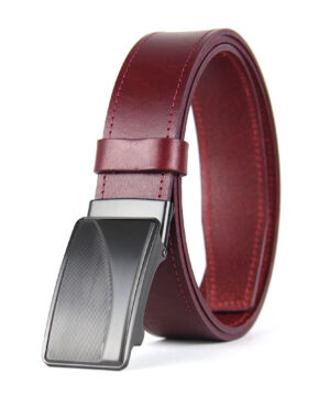 Opasok z pravej kože s brzdovou prackou, šírka 3.5cm - TITAN CURVE – Obrázok 3