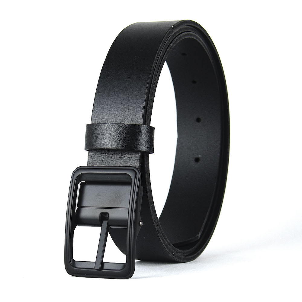 Kožený opasok BLACKFORGE, šírka 3.3cm, Ručná výroba na Slovensku