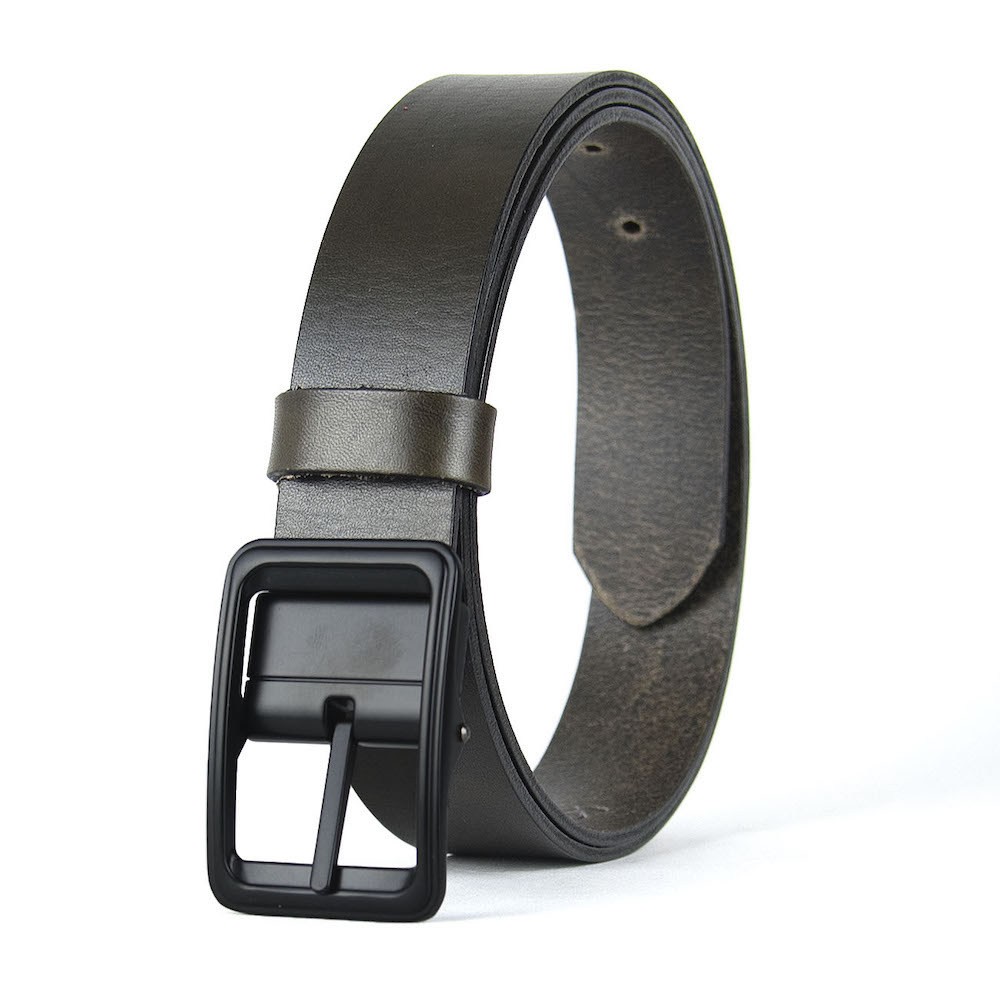 Kožený opasok BLACKFORGE, šírka 3.3cm, Ručná výroba na Slovensku – Obrázok 6