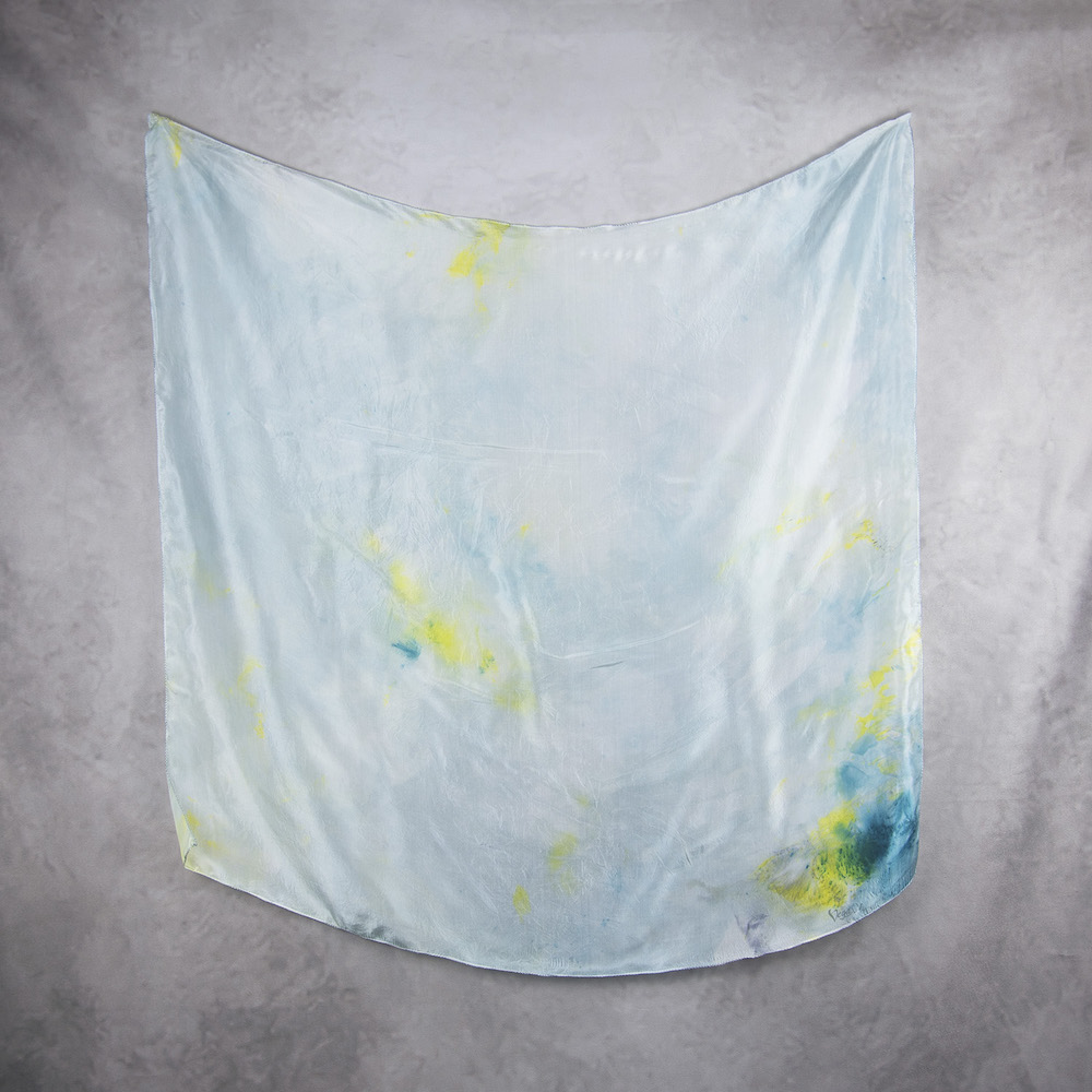 Hodvábna šatka VZOR_49, 80 x 90cm, Vyrobené na Slovensku – Obrázok 2