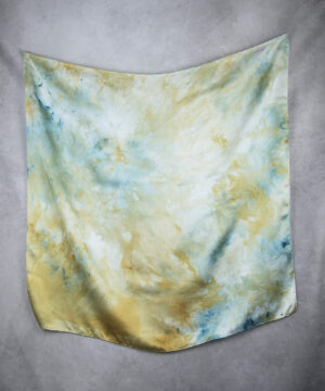 Hodvábna šatka LIMITED_308, Ručná výroba na Slovensku, 90 x 90cm – Obrázok 2