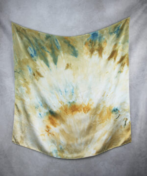 Alternative view of Hodvábna šatka LIMITED_309, Ručná výroba na Slovensku, 90 x 90cm
