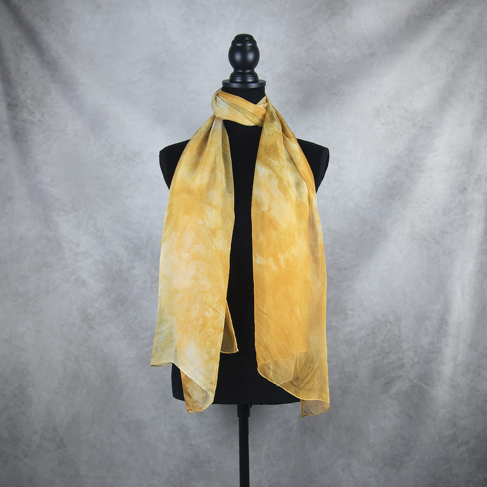 Hodvábny šál LIMITED_058, Ručná výroba na Slovensku, 180 x 110cm – Obrázok 2