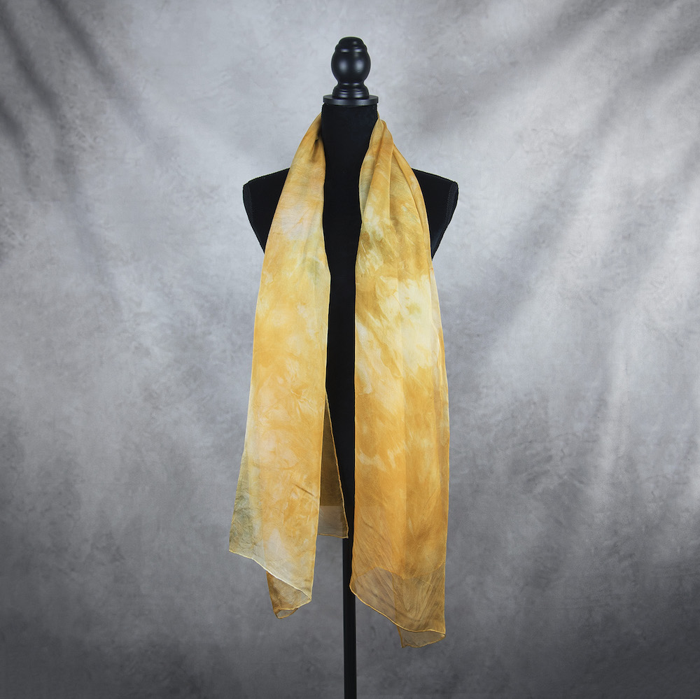 Hodvábny šál LIMITED_058, Ručná výroba na Slovensku, 180 x 110cm – Obrázok 3