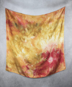 Alternative view of Hodvábna šatka LIMITED_315, Ručná výroba na Slovensku, 90 x 90cm