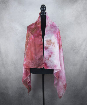 Hodvábny šál LIMITED_01, Ručná výroba na Slovensku, 140 x 80cm – Obrázok 3