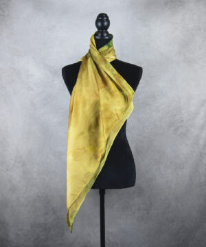 Hodvábna šatka LIMITED_320, Ručná výroba na Slovensku, 90 x 90cm – Obrázok 4
