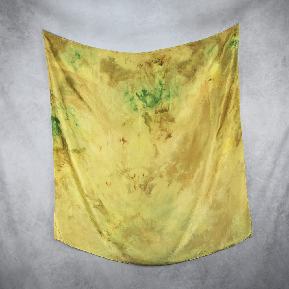 Hodvábna šatka LIMITED_320, Ručná výroba na Slovensku, 90 x 90cm – Obrázok 2