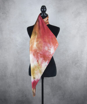 Hodvábna šatka LIMITED_326, Ručná výroba na Slovensku, 90 x 90cm – Obrázok 3