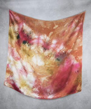 Hodvábna šatka LIMITED_326, Ručná výroba na Slovensku, 90 x 90cm – Obrázok 2