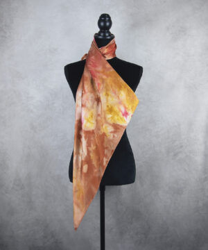 Hodvábna šatka LIMITED_328, Ručná výroba na Slovensku, 90 x 90cm – Obrázok 4