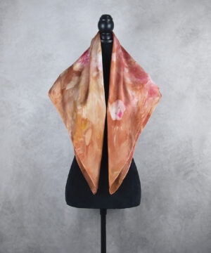 Hodvábna šatka LIMITED_328, Ručná výroba na Slovensku, 90 x 90cm – Obrázok 3