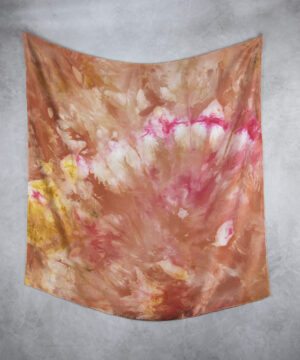 Hodvábna šatka LIMITED_328, Ručná výroba na Slovensku, 90 x 90cm – Obrázok 2