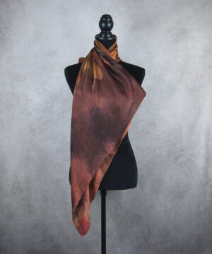 Hodvábna šatka LIMITED_331, Ručná výroba na Slovensku, 90 x 90cm – Obrázok 3