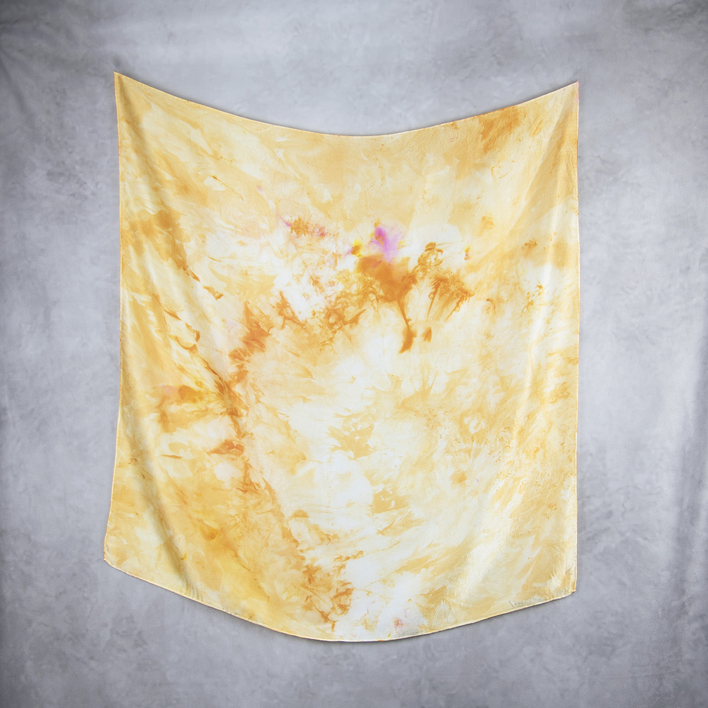 Hodvábna šatka LIMITED_333, Ručná výroba na Slovensku, 90 x 90cm – Obrázok 2