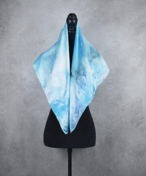 Hodvábna šatka LIMITED_335, Ručná výroba na Slovensku, 90 x 90cm – Obrázok 3