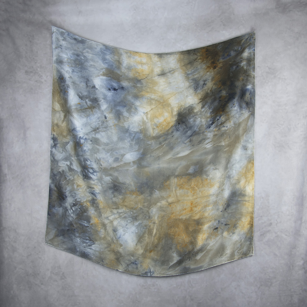 Hodvábna šatka LIMITED_339, Ručná výroba na Slovensku, 90 x 90cm – Obrázok 2