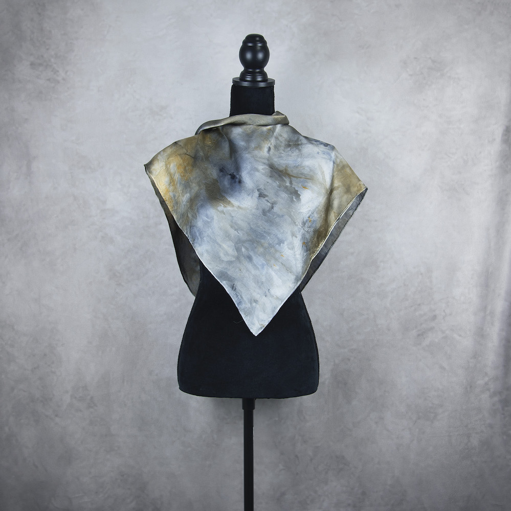 Hodvábna šatka LIMITED_339, Ručná výroba na Slovensku, 90 x 90cm