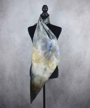 Hodvábna šatka LIMITED_339, Ručná výroba na Slovensku, 90 x 90cm – Obrázok 4