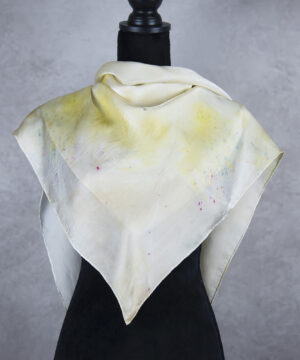 Hodvábna šatka LIMITED_341, Ručná výroba na Slovensku, 90 x 90cm – Obrázok 5