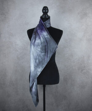 Hodvábna šatka LIMITED_342, Ručná výroba na Slovensku, 90 x 90cm – Obrázok 4