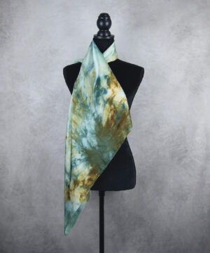Hodvábna šatka LIMITED_347, Ručná výroba na Slovensku, 90 x 90cm – Obrázok 4