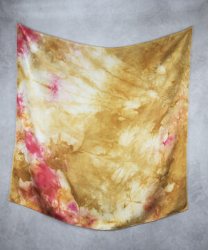 Hodvábna šatka LIMITED_353, Ručná výroba na Slovensku, 90 x 90cm – Obrázok 2