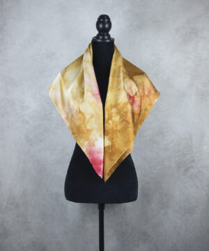 Hodvábna šatka LIMITED_353, Ručná výroba na Slovensku, 90 x 90cm – Obrázok 3
