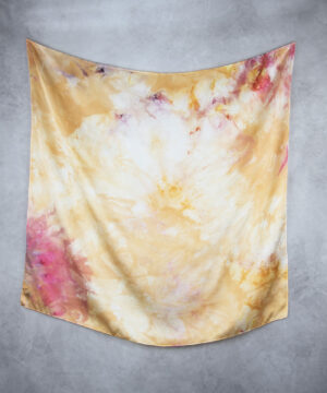 Hodvábna šatka LIMITED_355, Ručná výroba na Slovensku, 90 x 90cm – Obrázok 2