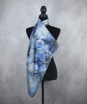 Hodvábna šatka VZOR_87, 85 x 90cm, Vyrobené na Slovensku – Obrázok 4
