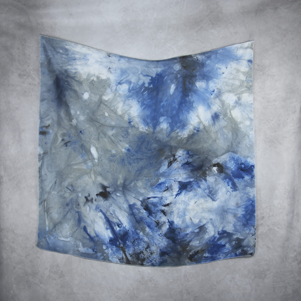 Hodvábna šatka VZOR_87, 85 x 90cm, Vyrobené na Slovensku – Obrázok 2