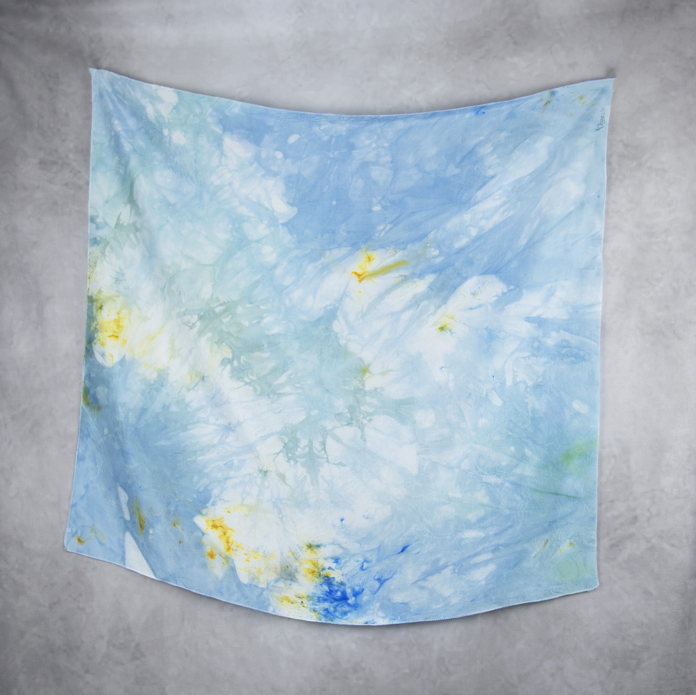 Hodvábna šatka VZOR_92, 85 x 90cm, Vyrobené na Slovensku – Obrázok 2